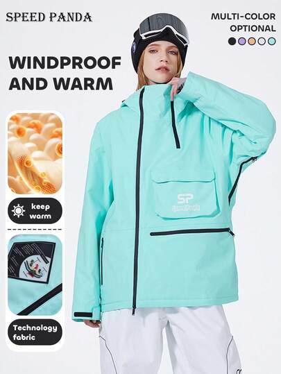  Áo khoác trượt tuyết SPEED PANDA 1 mảnh unisex, chống gió, chống nước, thoáng khí, thích hợp cho trượt tuyết và các hoạt động thể thao ngoài trời khác. Trải nghiệm tuyệt vời nhất với môn thể thao trượt tuyết ngoài trời. Trang phục trượt tuyết mùa đông dành cho nam và nữ (không bao gồm phụ kiện).
