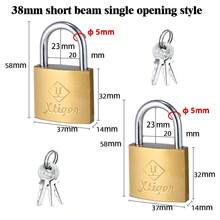Multi-Functional Cross Padlock, Home Anti-Theft Iron Lock With Multiple Keys, Universal Lock Set For Doors, Cabinets, Drawers, Hardware Accessories