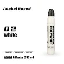 50ml Graffiti Paint Marker Pen, 12mm Round Tip, Waterproof For Glass, Cardboard, Plastic, Metal, And Smooth Surfaces - 1pcs - View 12