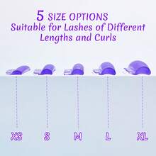 睫毛提升垫套装（5对装），硅胶睫毛烫卷器，睫毛提升贴片，可重复使用的专业自粘式睫毛提升贴片，无香型睫毛提升模具，化妆美容工具 - 彩色 - 查看 6