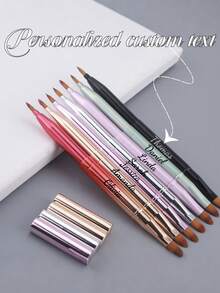 Personalized Custom 2025 New Stretchable Lip Brush Double-Ended With Cap Concealer Makeup Brush Lipstick Brush Lip Brush Small And Portable Makeup Tool - Multicolor - View 1