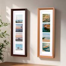 1个5x15.75英寸拼贴相框，经典复古风格相框装饰，画廊风格海报框 - 可竖放或横放，适用于家庭照片、个人肖像，适合卧室、客厅、办公室、酒店装饰，是圣诞节、情人节、母亲节、父亲节、毕业典礼的完美礼物。