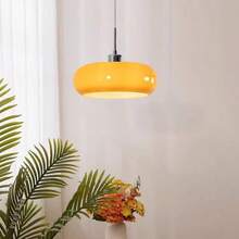 Vintage French Medieval Hallway Light, Retro Glass Foyer Lamp, Wooden Balcony Closet Ceiling Light, Bedroom Dining Bar Pendant Lamp, Decorative Lighting - Multicolor - View 4