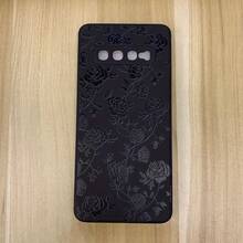 Estuche de Lujo para for  for Galaxy S24 Ultra, S23 Plus, S22+, S21, S20 FE, S10, A72, A54 5G, A53, A52, A52S, A15, A14, A13, A12, A22, A21S, A51, A33, A32, A23 con Diseño Floral - Negro - Ver 5