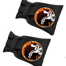 1/2 Stück Außenhahn Abdeckung - Verdickte Oxford Stoff & Baumwolle isolierte Wasserhahn Schutzhülle, wasserdicht frostschutz Zapfenabdeckung für Winterrohre, strapazierfähiger Frostschutz für Garten, Hof und Hausinstallationen