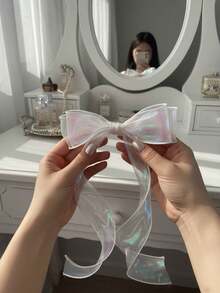 1个/3个极光蝴蝶结发夹、珍珠发夹和鸭嘴夹，甜美洛丽塔风格女孩发饰，舞台摄影化妆道具 - 彩色 - 查看 2