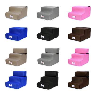 Dog Stairs For High Beds, 3-Step Dog Steps For Small Dogs And Cats, Pet Stairs For High Bed Climbing, Non-Slip Balanced Pet Step Indoor