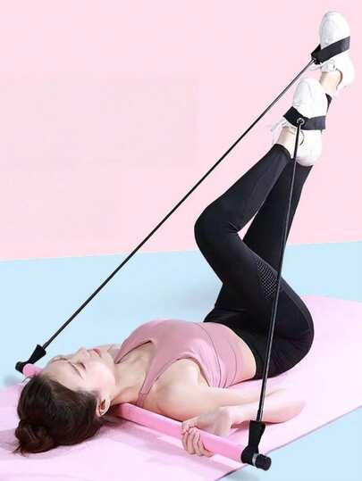 Portable Pilates Stretch Bar With Resistance Bands - Versatile Sport Accessories For Sport And Sport Women. This Elastic And Non-Slip Fitness Tool Is Suitable For Gyms, Yoga, Pilates, And Body Shaping Exercises. An Ideal Choice For Gifts For Boyfriend/Girlfriend