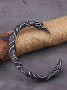 1pc Nordic Vikings Nordic Crow Bracelet Men's Cuff Bracelet - Bracelet 1 - View 2