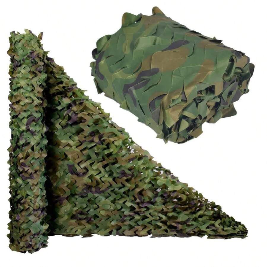 1*2M Red de Camuflaje, persianas de Malla para decoración de Caza, Patio, Campamento, fotografía, Granja, Refugio, ocultación de Coche, Fiesta, telón de Fondo, Cortina, Cubierta de toldo