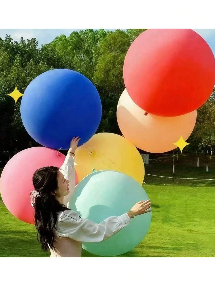 40英寸（100厘米）超大充气气球，家居及派对装饰 - 彩色 - 查看 1