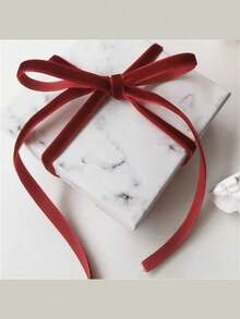 1 Roll Of 5 Yards Luxurious Burgundy Velvet Ribbon Soft, Single-Sided, And Durable, Suitable For Gift Wrapping, DIY Jewelry Making, Christmas Tree Decoration, Wedding Scene Arrangement, And Home Decor Perfect For Making And Decorating Christmas Ornaments, Christmas Pajamas, Christmas Gifts And Decorations, Valentine's Day Decorations, Valentine's Day Gifts, And Valentine's Day Accessories. - Multicolor - View 5