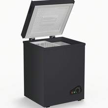 7.0 Cu Ft Deep Freezer With Removable Storage Basket, Black Top Open Door Freezer With 7 Level Adjustable Temperature,7.6-6.8°F - US B Type Plug(110-127V) - View 5