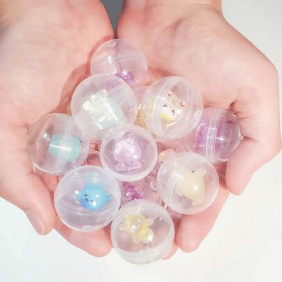 10pcs Random Glow-In-The-Dark Colorful Small Animal Gashapon Blind Box