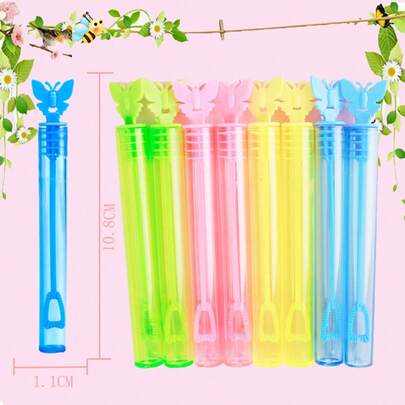 10/20/50/100 piezas Botellas vacías con forma de corazón, varitas de burbujas, tubos de agua de burbujas para bodas, decoraciones de fiesta, juguetes de tubo de ensayo portátiles