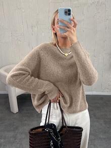 Femmes Décontracté Ample Lâche Laine De Base Pull, Vêtements D'hiver Pour Femmes, Automne/Hiver