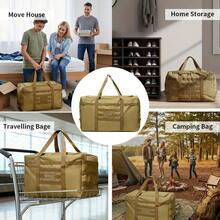 60/90L Outdoor Camping Multifunctional Storage Bag, Large Capacity Travel Organizer Bag, Outdoor Camping Tent Sleeping Bag Handbag, Sports Duffel Bag - Multicolor - View 4