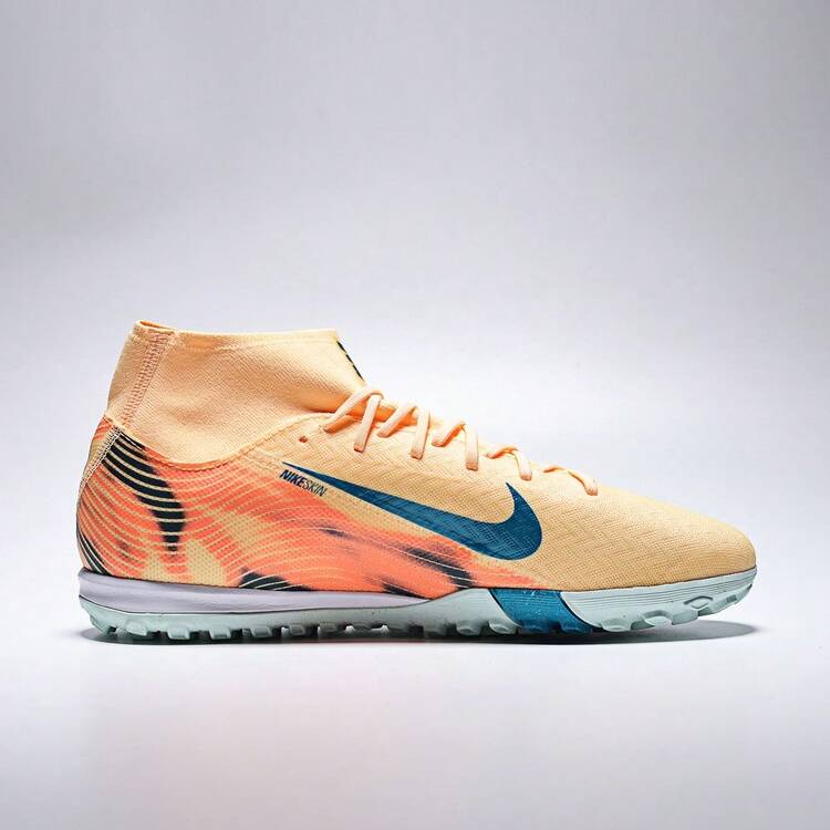 Nike 男款 ZM SUPERFLY 10 ACADEMY KM TF 高帮足球鞋 FQ8333-801 - 橘色 - 查看 2