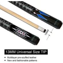 Pool Sticks Set Of 4 And Pool Sticks Set Of 2 With 13mm Cue Tip 58" Pool Cue With Rubber Anti-Skid Sleeve - 撞球桿套裝(2支) - 查看 6