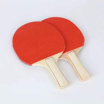 1 Set de 2 Raquetas de Tenis de Mesa con 3 Pelotas, Adecuado para Principiantes, Acondicionamiento Físico, Ocio, Entrenamiento Deportivo, Gran Regalo, Color y Estilo Aleatorios