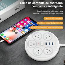 Premium Disc Usb Premium Multi-contact 5+3 Cable De Alimenta - Blanco - Ver 5