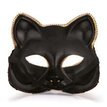 Exquisite high-end diamond-encrusted cat face mask high-end half-face fox cat mask Venice mask