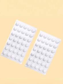 1 件/2 件迷你圆球形硅胶模具，蛋糕装饰工具。硅胶巧克力模具、冰块模具、烘焙模具，用于制作蛋糕果冻慕斯法式甜点硅胶慕斯蛋糕模具 - 非常适合烘焙、糕点和糖果 - 白色 - 查看 13