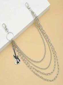 1pc Minimalist Multi-Layer Pant Chain, Street Hip-Hop Punk Accessory - Multicolor - View 7