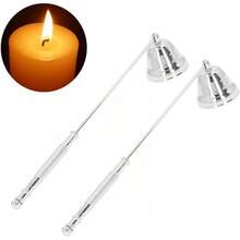 Apagavelas Largo de Metal con Cubierta en Forma de Campana para Extinción Segura sin Salpicaduras de Ceniza Apagavelas de Hierro Resistente para Hogares, Hoteles, Spas, Eventos y Áreas de Relajación - aire - Ver 6