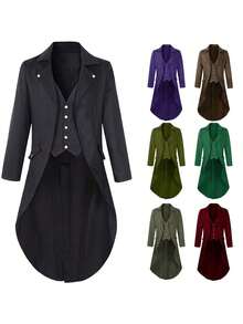 Men's Costumes - Bộ tuxedo chạy bằng hơi nước - Xanh lá cây - Xem 2