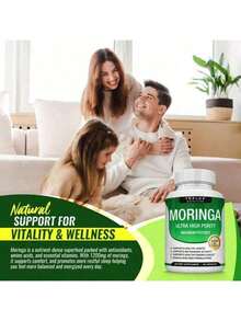 Selling Fast!Moringa Capsules 1200mg - Pure Moringa Powder For Immune, Gut Health 90 Capsules. Women's Health. - 1件 - 查看 7