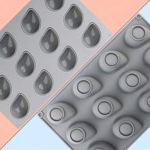 1pc Mango Shaped Silicone Cake Mold, Creative Baking Mold For Fruit Cakes, Mango Pudding, Chocolate, Cookies, Soap, Candle Crafts - Grey - View 4