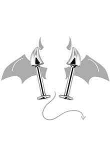 1pc Punk Silver Rivet Earrings, Unisex, Chic Metallic Smooth Geometric Pierced Earrings, Y2K Halloween Accessory - Silver - View 6