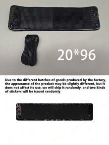 一套车载柔性LED挡风玻璃显示屏，带动画闪烁恶魔眼，APP控制，USB供电，可自定义效果，无需电池