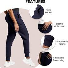 Common 3 Pack Sweatpants Women - Womens Sweatpants With Pockets, Fleece Womens Joggers, Yoga Pants (Available In Plus) - 黑色 / 海軍藍 / 淺灰色 - 查看 2