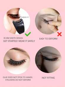 False Eyelash Applicator" "Eyelash Applicator;Convenient Beauty Tool For Effortless Application Of False Eyelashes, Adhesive, And Hair Styling. Simplify Your Beauty Routine With Ease(Black)! Lash Supplies - Black - View 4