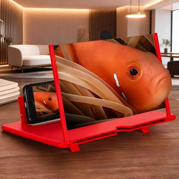 Phone Screen Magnifier Stand - Easily Turn Your Phone Into A Tablet, Freeing Your Hands. Eye-Friendly Design, Foldable And Portable, Perfect For Holiday Gifts. Compatible With IPhone, Android Phone, Gift For Birthday, Family, Friends For Movies, Videos And Gaming Gifts Birthday Movies Videos Gaming Amplifier Screen Extender