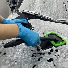 [Disposable Gloves For Kitchen] 50pcs Multi-Color Disposable Nitrile Gloves For Kitchen, Pet Bathing, Hair Dye, Manicure & Food Prep - Essential Household Cleaning Supplies, Small Tools, Disposable Apparel - Black - View 5