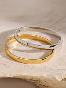 1pc Stainless Steel Flower Shaped Men's Bracelet, Minimalist Fashion Jewelry Gift, Suitable For Daily Wear