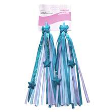 Ett par band för barnskoter, färgglada band för utomhuscyklar, cykelstyren för barn, tillbehör, band i polyestertyg för balanscyklar