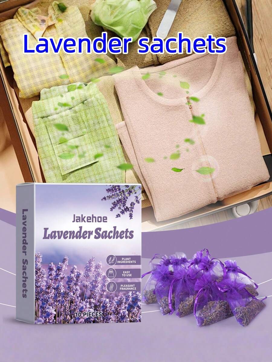 Lavender Fragrance Sachet, Natural Fresh Long-Lasting Floral Scent For Wardrobe, Shoe Cabinet, Home, Portable Fragrance Bag - Multicolor - View 1
