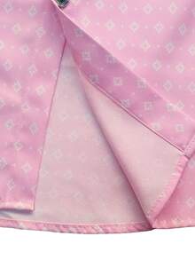 全新男士时尚休闲印花波尔卡圆点和格子长袖衬衫 - 粉色 - 查看 6