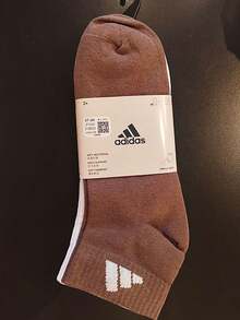 2 Pasang Kaos Kaki Pendek Adidas Sportswear Light, Motif Logo, Antibakteri, Tahan Bau, Unisex - Crew Socks - View 2
