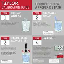 Taylor Termómetro Digital Compacto Impermeable, LCD Retroiluminado Ámbar, HOLD(default) - Tipo 1 - Ver 7