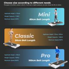 LACUFFY Treadmill Quiet Under Desk Treadmill For Home Use Remote Control & App-Enabled No Assembly Required Fitness Data RecordingTreadmill Desk Max 159 Kg App Control Walking Pad With AI Accompaniment - UK Plug(220-240V) - View 9