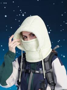 JOYLORD 1pc Men's Winter Hat, Mask & Neck Warmer 3-In-1 Set, Thermal Lined Warm Face Cover, Earflap Trapper Hat For Cycling, Skiing