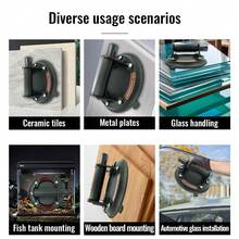 8-Inch Heavy Duty Suction Cup With Handle - Can Lift Up To 440 Lbs Of Glass, Tile And Marble - Durable Vacuum Suction Cup, Suitable For Construction And Home Maintenance, Industrial, Replacement