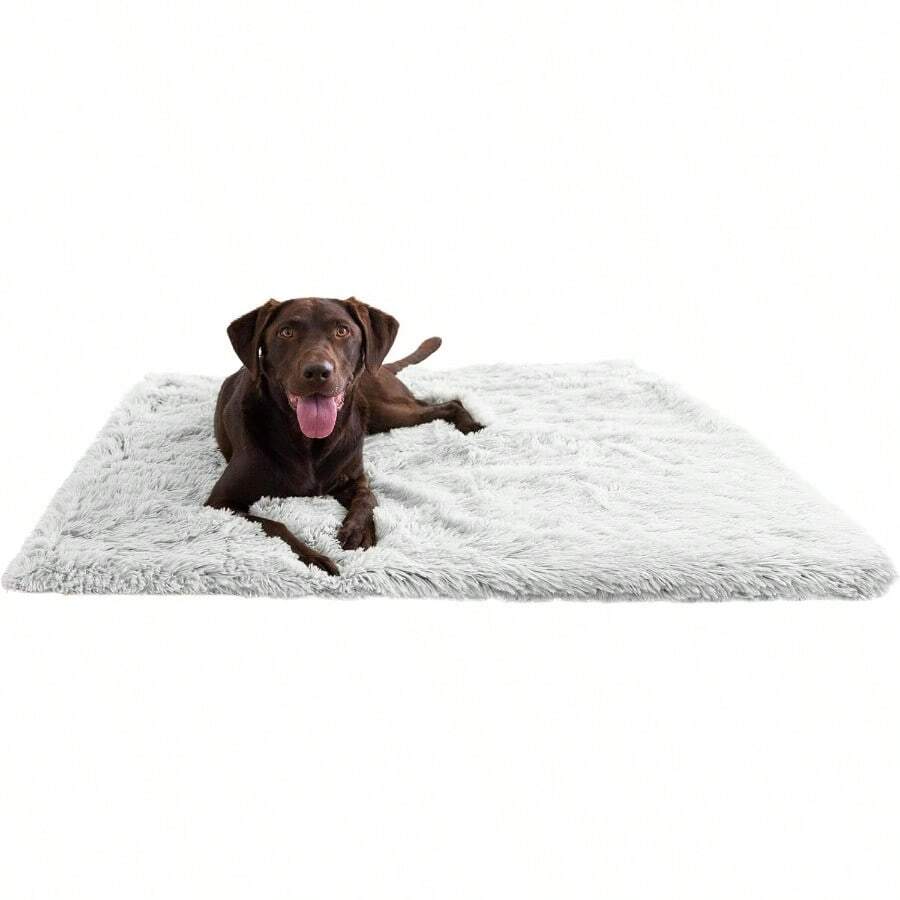 TFKI Best Friends By Sheri Calming Shag Dog Blanket Ultra Soft Faux Fur Pet Throw Anxiety-Relief Lightweight Warm Bed Cover For Dogs And Cats Machine Washable Frost Gray 40" X 50" - Sương giá - Xem 1
