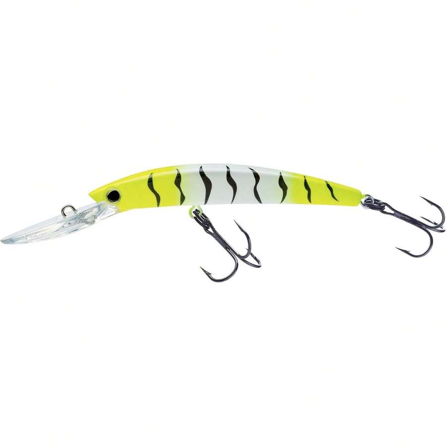 Crankbait de buceo extra profundo Yo-Zuri Crystal Minnow flotante para walleye - payaso, 4 3/8 pulgadas - Ver 1