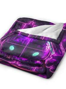 Kawss Kawaii Kaw Blanket Anime Snuggle Blanket - Ultra Soft Flannel Throw, The Perfect Gift For Fans For Christmas & Birthday, For Home Use, Camping And Travel Adventures - màu đen - Xem 6